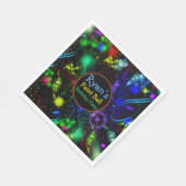 Teller Papier Bright Neon Paint Spritzer Paint Bal Serviette (Ecke)