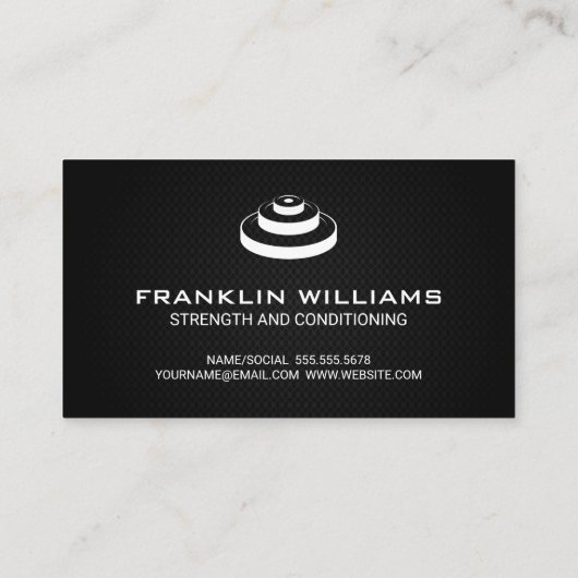 Teller | Personal Trainer Business Card Visitenkarte (Rückseite)