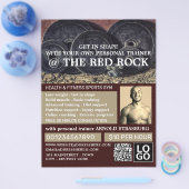 Teller, Personal Trainer, Gymnastikwerbung Flyer (Einzeln)