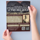 Teller, Personal Trainer, Gymnastikwerbung Flyer (Hand)