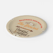 Teller personalisierter Erntedank (Schrägansicht)