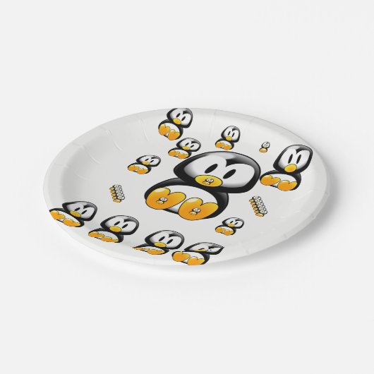 Teller Pinguine (Schrägansicht)