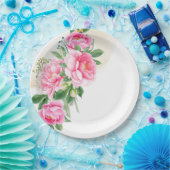 Teller-Pink-Peonies Pappteller (Party)