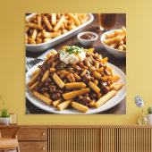Teller Poutine Leinwanddruck (Insitu (Wohnzimmer))
