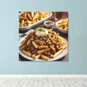 Teller Poutine Leinwanddruck (Insitu (Holzboden))
