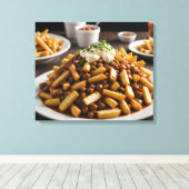 Teller Poutine Leinwanddruck (Insitu (Holzboden))