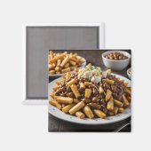 Teller Poutine Magnet (Vorderseite/Rückseite)