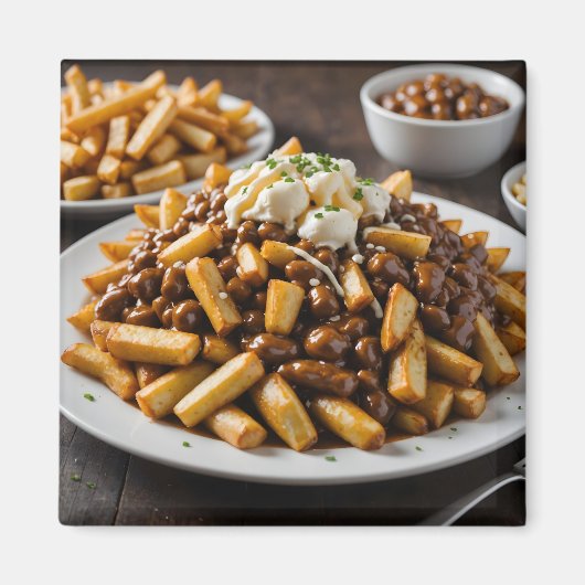 Teller Poutine Magnet (Vorne)