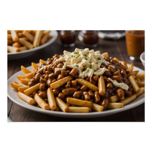Teller Poutine Poster (Vorderseite)