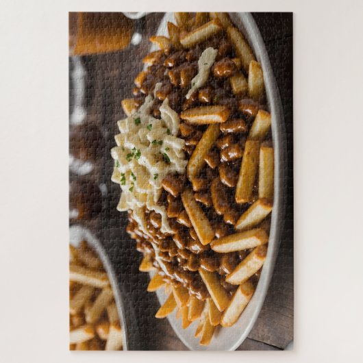 Teller Poutine Puzzle (Vertikal)