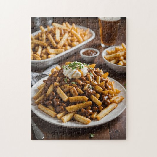 Teller Poutine Puzzle (Vertikal)