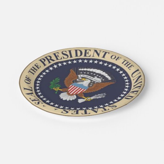 Teller Präsident (Schrägansicht)