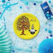 Teller, Schafe gelb Pappteller (Party)