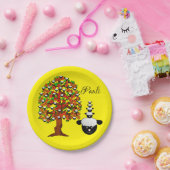 Teller, Schafe gelb Pappteller (Party)