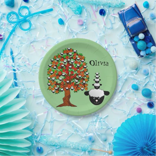 Teller, Schafspilze Pappteller (Party)