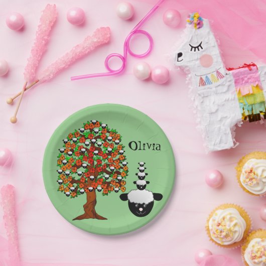 Teller, Schafspilze Pappteller (Party)