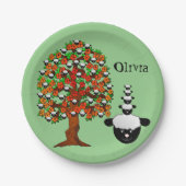 Teller, Schafspilze Pappteller (Vorderseite)