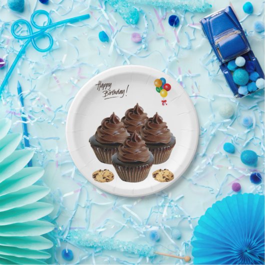 Teller, Schokolade Pappteller (Party)