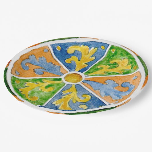 Teller SCT_P7-1 Traditionelles sizilianisches Desi (Schrägansicht)