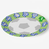 Teller - Shirts mit blauen und weißen Streifen (Schrägansicht)