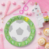 Teller - Shirts mit weißem und grünem Streifen (Party)