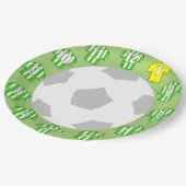 Teller - Shirts mit weißem und grünem Streifen (Schrägansicht)