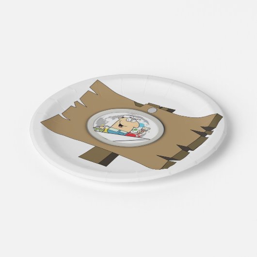 Teller signieren (Schrägansicht)