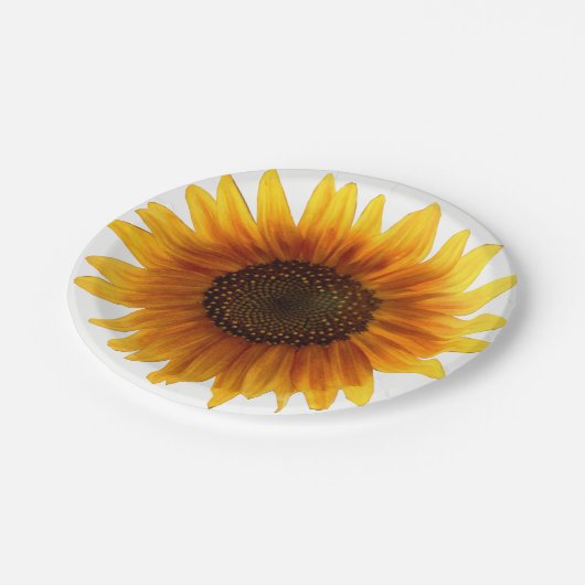 Teller Sonnenblumen (Schrägansicht)