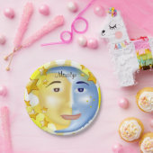 Teller, Sonnenstrahlen Pappteller (Party)