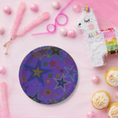 Teller, Sterne, Lila Party Pappteller (Party)