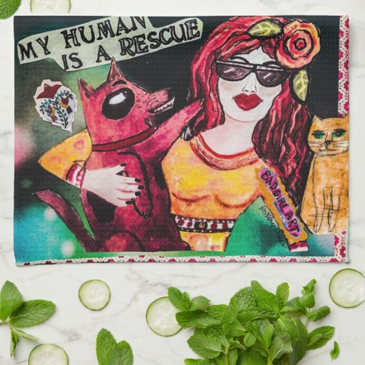 Teller Tuchhunde Geschirrtuch (Gefaltet)