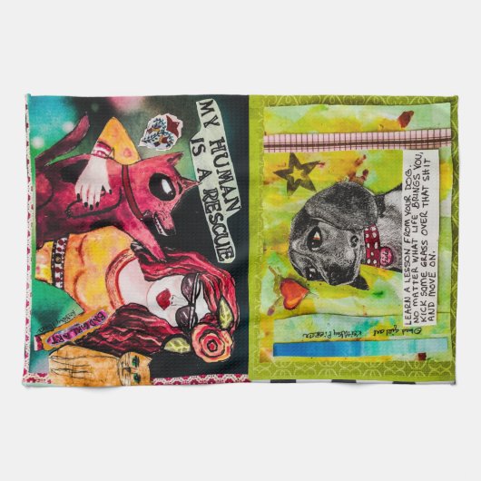 Teller Tuchhunde Geschirrtuch (Horizontal)