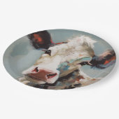 Teller und Bowle für die Malerei von Kuh (Schrägansicht)