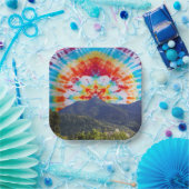 Teller und Bowls Gefärbte Krawatte Tamalpais Sky (Party)