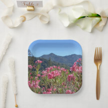 Teller und Bowls Tamalpais Rosa Blume