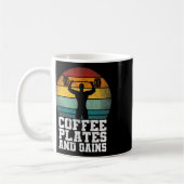 Teller und Gewinne des Kaffees - Retro-Gewichtsbel Kaffeetasse (Links)