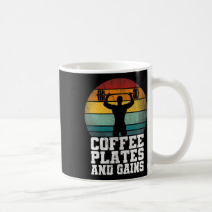 Teller und Gewinne des Kaffees - Retro-Gewichtsbel Kaffeetasse
