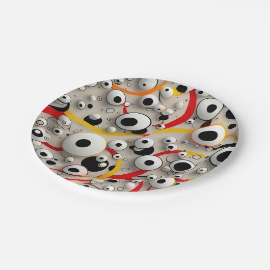 Teller und Schalen aus Papier (Schrägansicht)