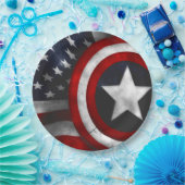 Teller/US Flagge Pappteller (Party)