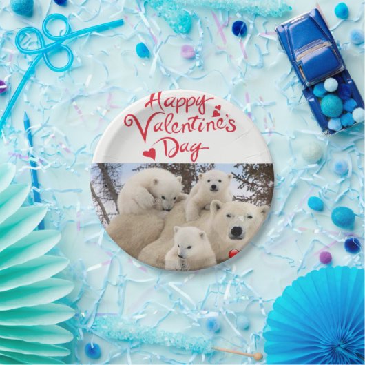 Teller Valentinstag Eisbären (Party)