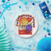 Teller Valentinstag Pfirsichpflaume (Party)