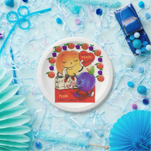 Teller Valentinstag Pfirsichpflaume (Party)