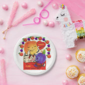 Teller Valentinstag Pfirsichpflaume (Party)