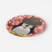 Teller Valentinstag, Pinguin (Schrägansicht)