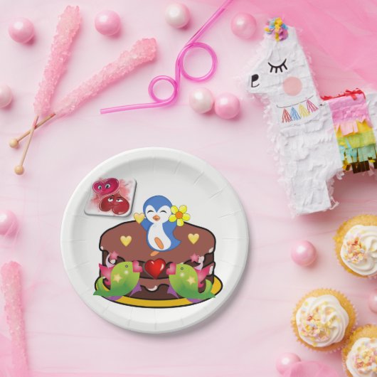 Teller Valentinstag, Pinguinherzen (Party)