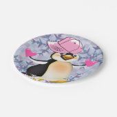 Teller Valentinstag, Pinguinherzen (Schrägansicht)