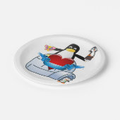 Teller Valentinstag, Pinguinherzen (Schrägansicht)