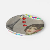 Teller Valentinstag, Pinguinherzen (Schrägansicht)