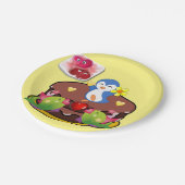 Teller Valentinstag, Pinguinherzen (Schrägansicht)