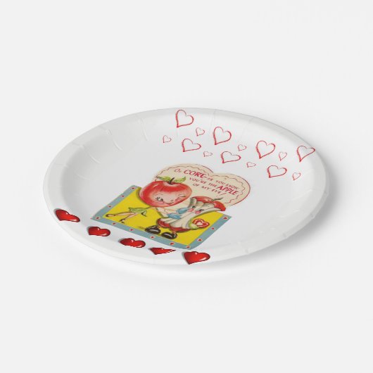 Teller Valentinys (Schrägansicht)